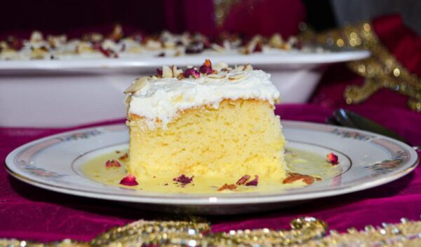 Almond Tres Leches Cake - Swaadish By Neelma