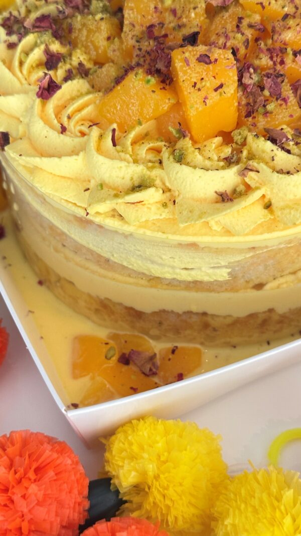 Diwali Special - Saffron & Mango Cake (Local Pick up only) - Image 3