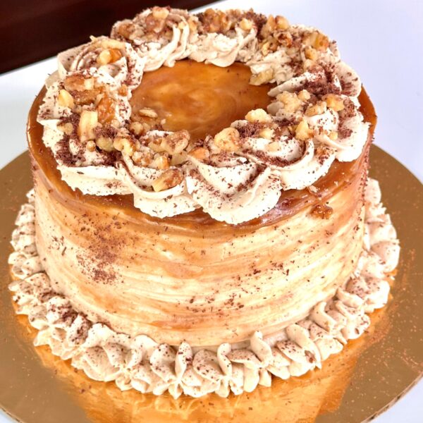 Dirty Chai Caramel Cake